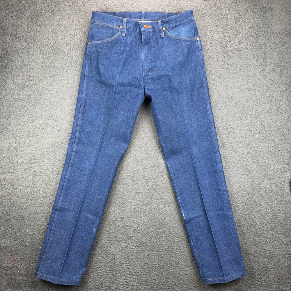 Wrangler 13MWZ Cowboy Cut Original Fit Rigid Blue Denim Jeans Mens 34x32